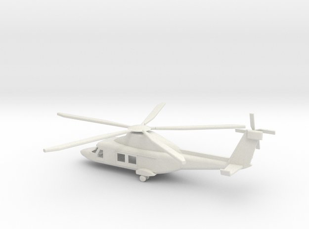1/87 Scale AW169M Helicopter in White Natural Versatile Plastic