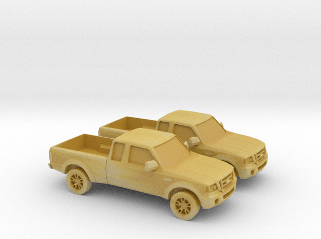 1/148 2X 2001 - 12 Ford Ranger in Tan Fine Detail Plastic