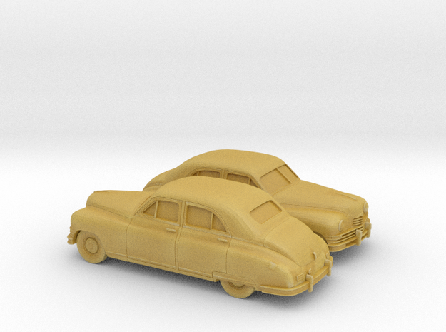 1/120 2X 1948-50 Packard Super Eight Series Sedan in Tan Fine Detail Plastic