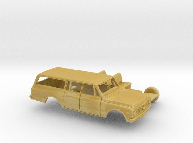 1/87 1971-72 Chevrolet Suburban Kit in Tan Fine Detail Plastic