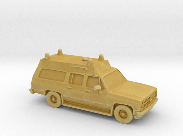 1/160 1980-88 Chevrolet Suburban Ambulance in Tan Fine Detail Plastic