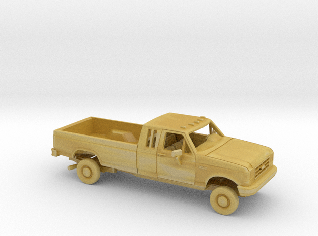 1/87 1987- 91 Ford F-Series Ext. Cab Long Bed Kit in Tan Fine Detail Plastic