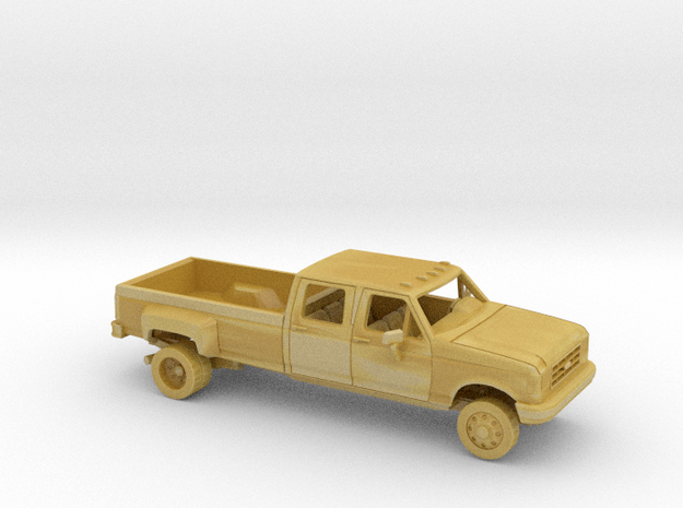 1/160 1987-91 Ford F-Series Crew Cab Dually Kit in Tan Fine Detail Plastic