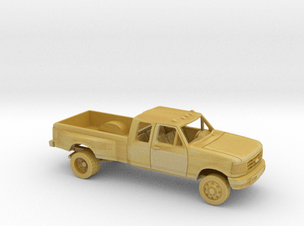 1/87 1992-96 Ford F Series Ext Cab Dually Kit in Tan Fine Detail Plastic