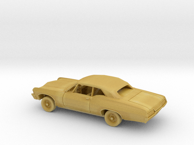 1/87 1967 Chevrolet Impala Closed Convertible Kit in Tan Fine Detail Plastic