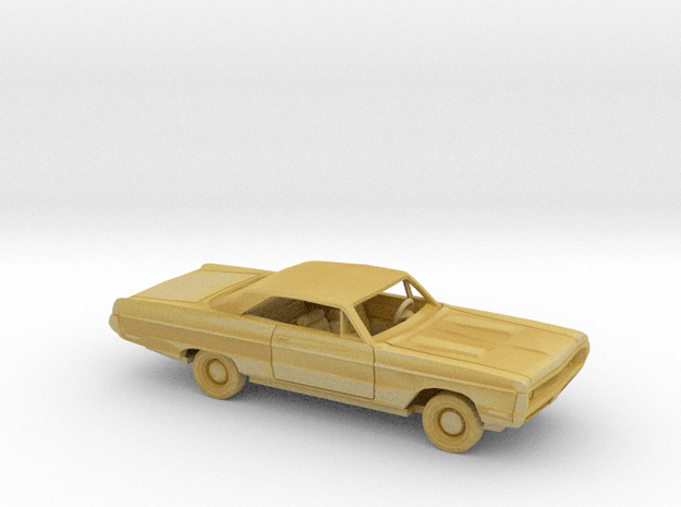 1/87 1970 Plymouth Fury Closed Convertible Kit in Tan Fine Detail Plastic