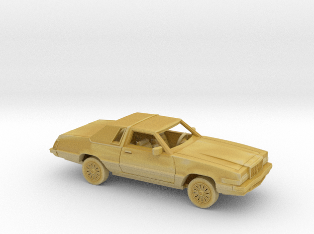 1/87 1980 Ford Thunderbird Kit in Tan Fine Detail Plastic