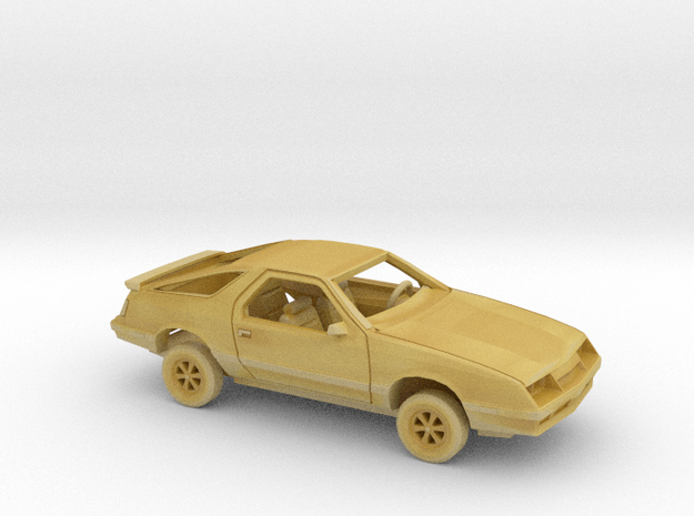 1/160 1986 Dodge Daytona Kit in Tan Fine Detail Plastic