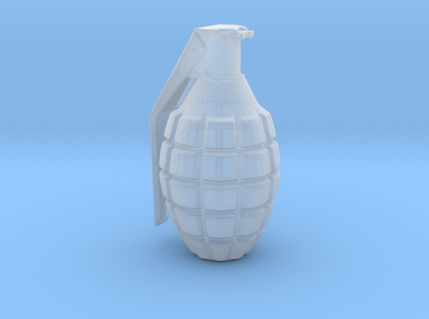 1/3rd Scale Pineapple Hand Grenade in Clear Ultra Fine Detail Plastic