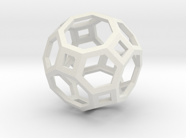 Truncated cuboctahedron in White Natural Versatile Plastic