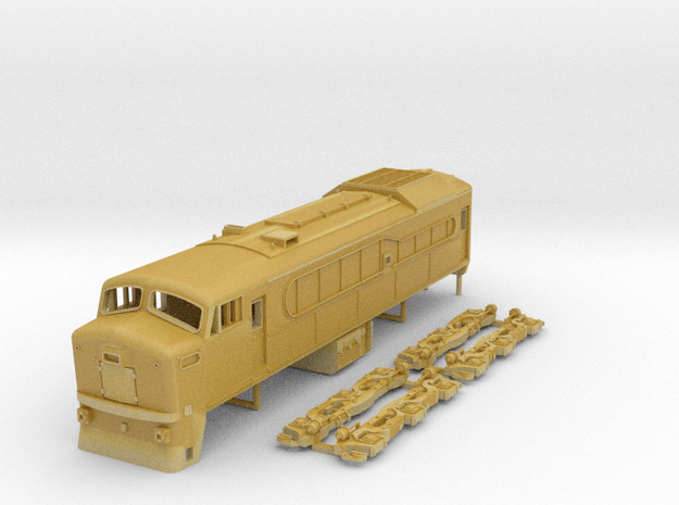 N Scale RF-615e locomotive in Tan Fine Detail Plastic