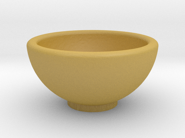 1:48 Bowl in Tan Fine Detail Plastic