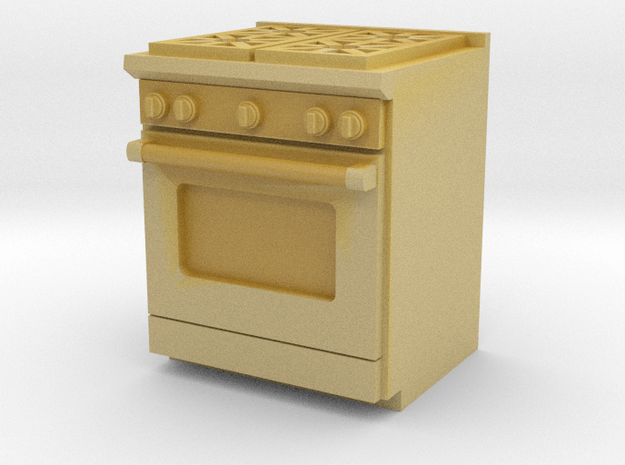 1:64 Kitchen Stove(Range) and Oven in Tan Fine Detail Plastic