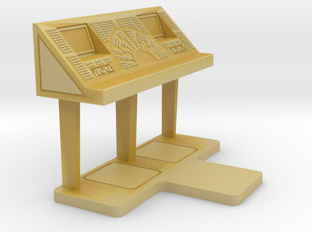 Set-1 CC Console - Free Standing in Tan Fine Detail Plastic