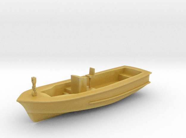 Life Boat Hull 9cm long V11 Hull & Interior combin in Tan Fine Detail Plastic