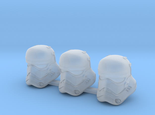First Bucketheads (x3) in Clear Ultra Fine Detail Plastic