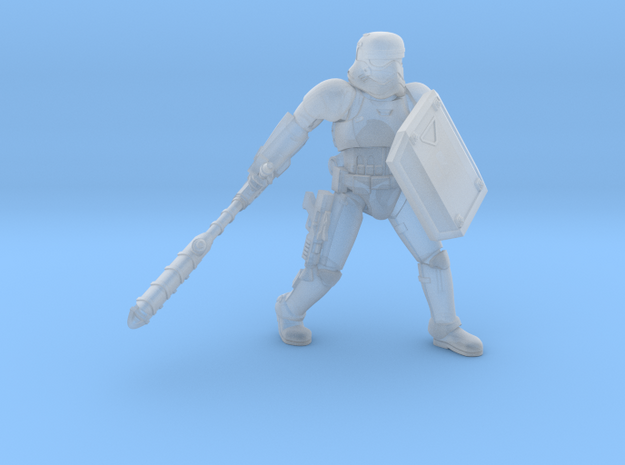 First Melee Trooper A4 in Clear Ultra Fine Detail Plastic