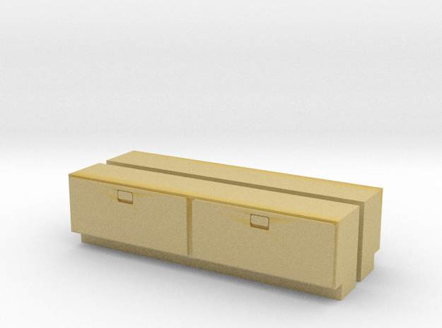 1/64 Side Tool Box - 1.175" long in Tan Fine Detail Plastic