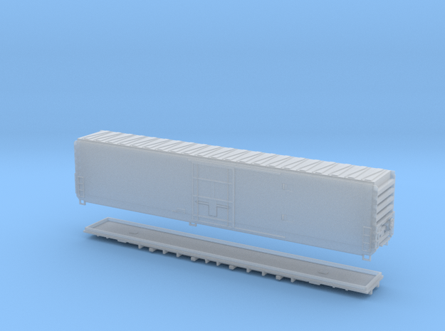 HO Scale 70 ft Cryo-Trans Reefer in Clear Ultra Fine Detail Plastic