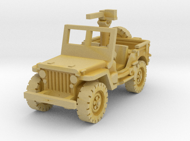 Jeep willys 30 cal (window up) 1/220 in Tan Fine Detail Plastic