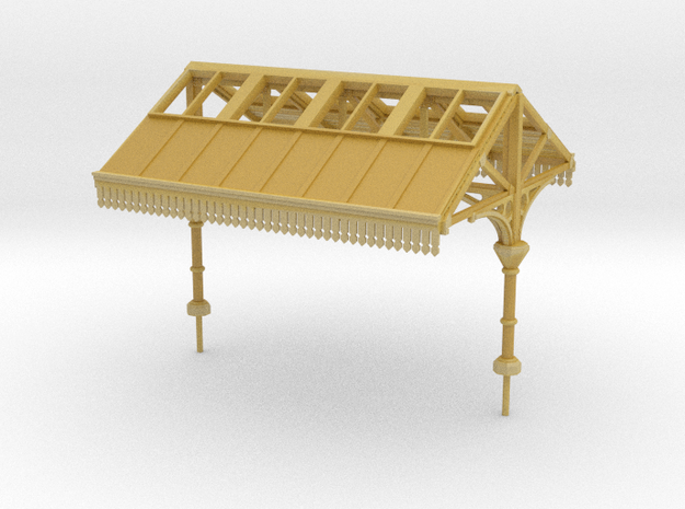 Platform Canopy Section 1 N Scale in Tan Fine Detail Plastic