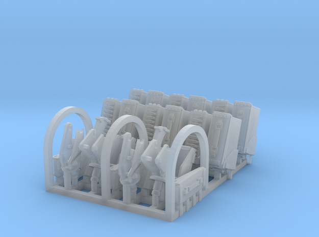 1/35 M142 Cradle set for M60 GPMG in Clear Ultra Fine Detail Plastic