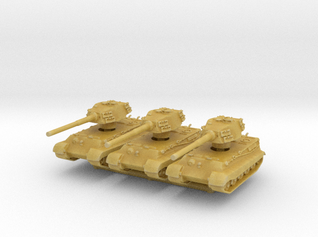 Tiger II H (x3) 1/400 in Tan Fine Detail Plastic