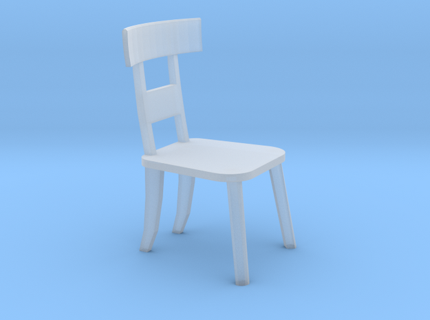 Chair HO Scale in Clear Ultra Fine Detail Plastic