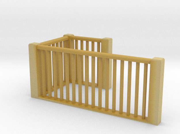 1:48 scale upper railings in Tan Fine Detail Plastic