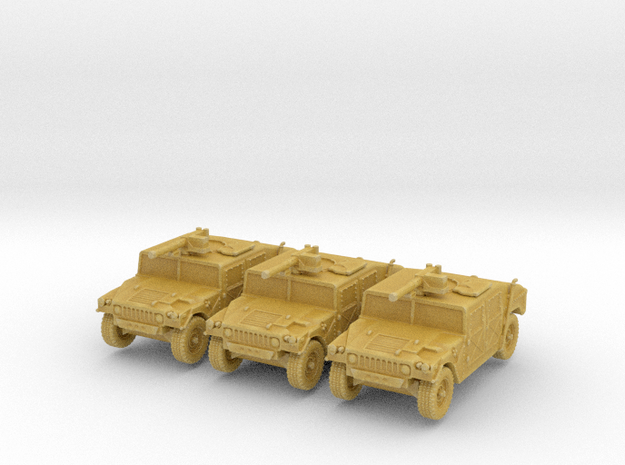Humvee Early MG (x3) 1/200 in Tan Fine Detail Plastic