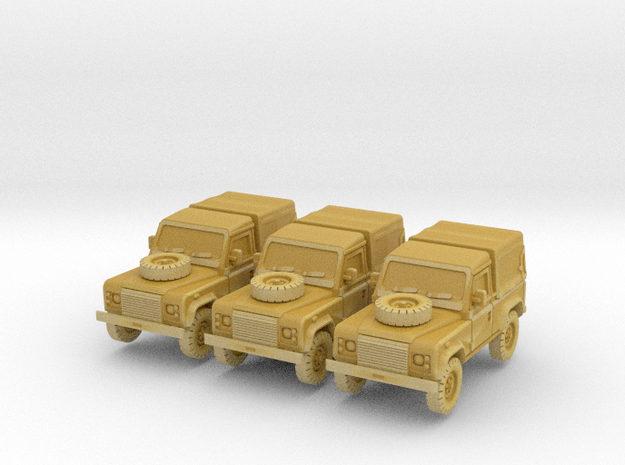Defender 90 (covered) (x3) 1/200 in Tan Fine Detail Plastic