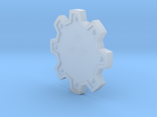 Cog Shield in Clear Ultra Fine Detail Plastic