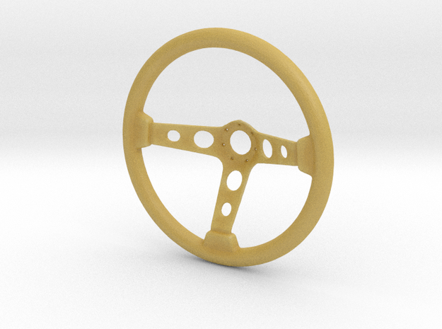 Steering Wheel Deep-Dish Type - 1/10 in Tan Fine Detail Plastic