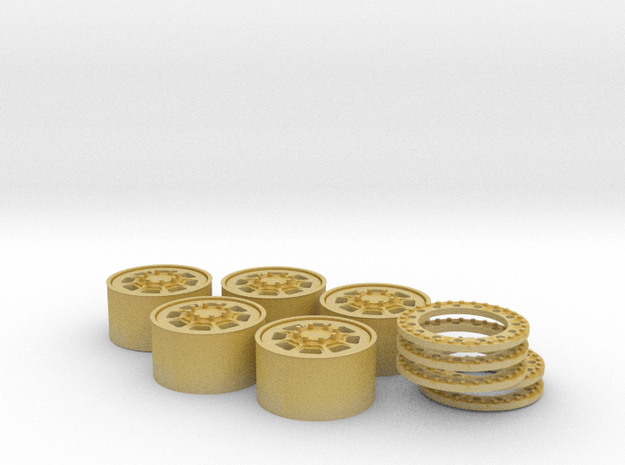 hummer h1 beadlock for Meng model in Tan Fine Detail Plastic