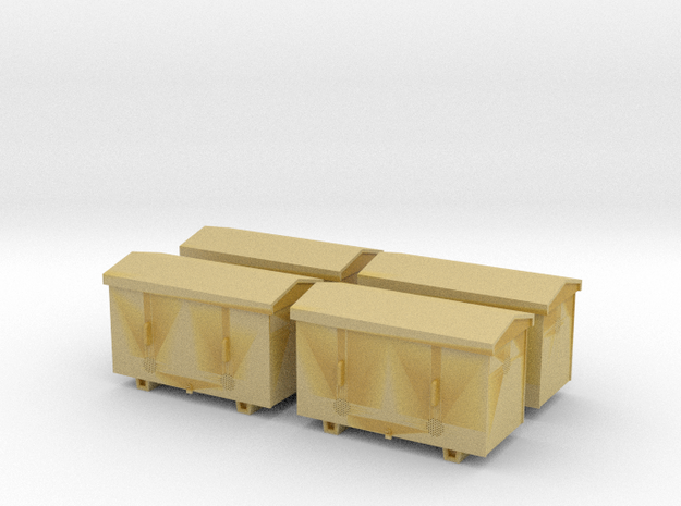 TJ-H04651x4 - Caisses à piles acier galvanisé gran in Tan Fine Detail Plastic