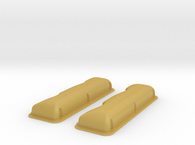 1/18 409 Smooth Valve Covers File in Tan Fine Detail Plastic