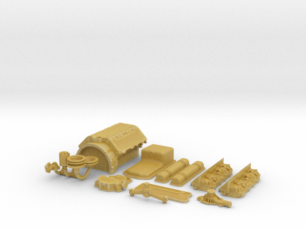 1/18 Scale Buick Nailhead Basic Block Kit in Tan Fine Detail Plastic