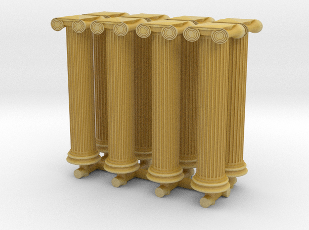 Greek Ionic Column (x8) 1/220 in Tan Fine Detail Plastic