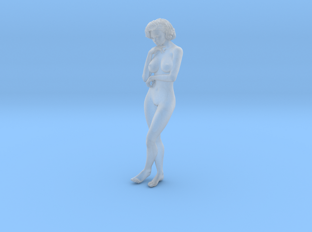 1:24 Short Haired Girl-012 in Clear Ultra Fine Detail Plastic