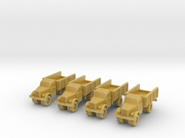 6mm GAZ-63 trucks in Tan Fine Detail Plastic