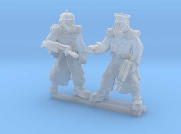 28mm Trech warriors officer and trooper in Clear Ultra Fine Detail Plastic