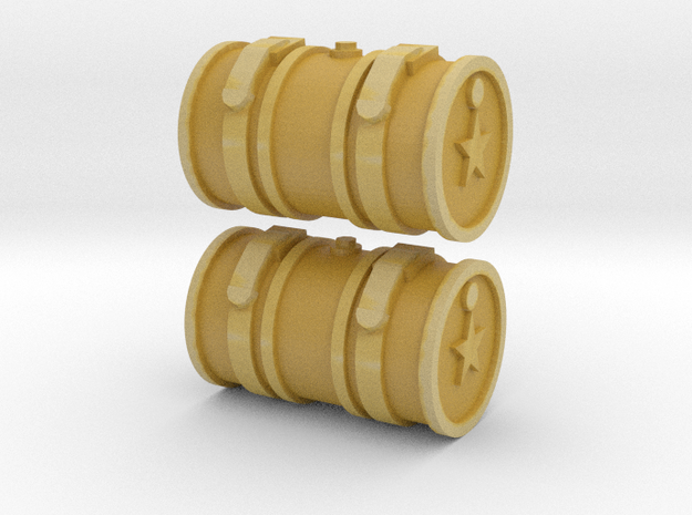28mm barrels for tank with star in Tan Fine Detail Plastic