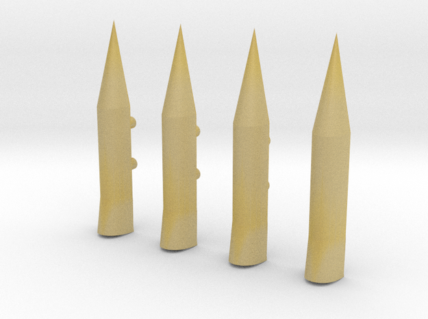 Saturn V 1:72 Interstage Ullage Rockets (4-Pack) in Tan Fine Detail Plastic