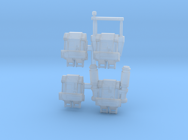 Vanguard Trooper Backpacks in Clear Ultra Fine Detail Plastic