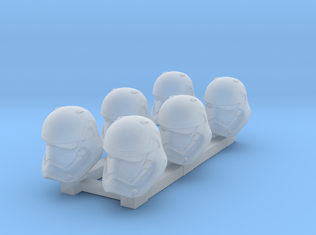 Sovreign Trooper Heads in Clear Ultra Fine Detail Plastic