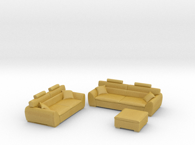 sofa set 2018 model 2 in Tan Fine Detail Plastic