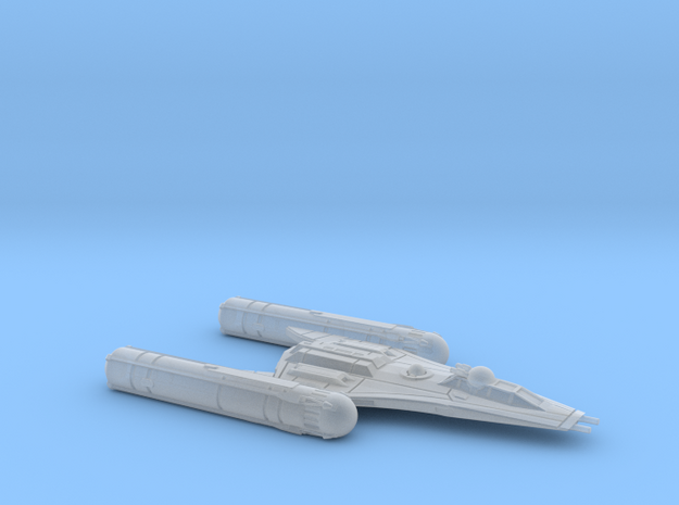 R2 Clone Wars Y-wing variant 1/270 in Clear Ultra Fine Detail Plastic