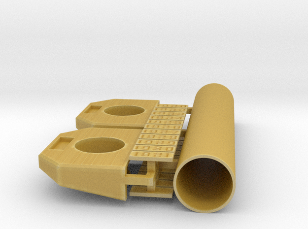 PEIR Concrete Single Culverts- O Scale- Assy For P in Tan Fine Detail Plastic