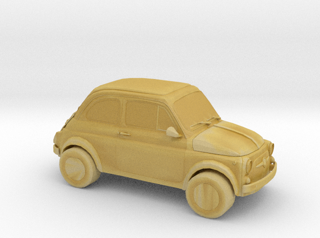 Fiat 500 in Tan Fine Detail Plastic