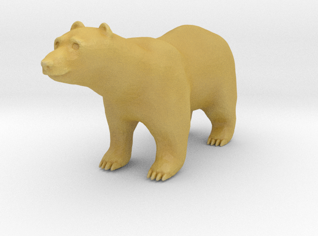 HO Scale Polar Bear in Tan Fine Detail Plastic